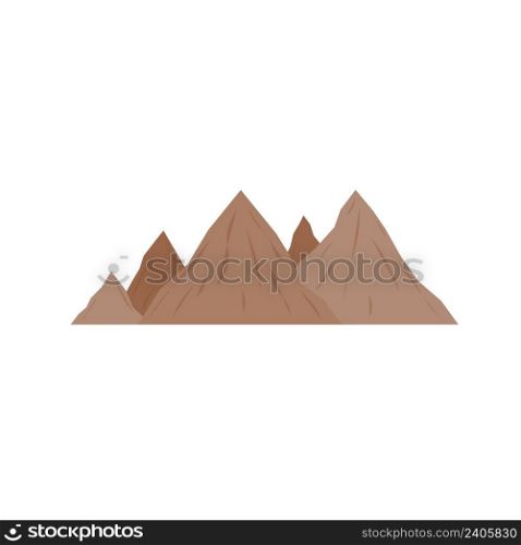 Mountain Natural Scenery Vector Set camping and hiking landscape illustration outdoor travel adventure travel mountaineering