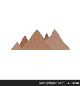 Mountain Natural Scenery Vector Set camping and hiking landscape illustration outdoor travel adventure travel mountaineering