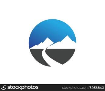 Mountain nature landscape logo and symbols icons template.. Mountain nature landscape logo and symbols icons template