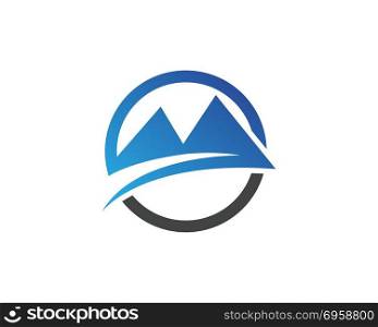 Mountain nature landscape logo and symbols icons template. Mountain nature landscape logo and symbols icons template