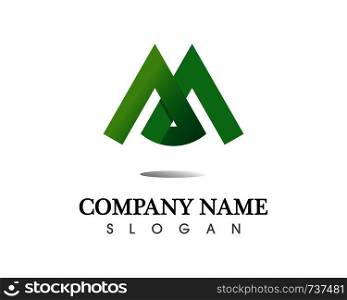 Mountain nature landscape logo and symbols icons template