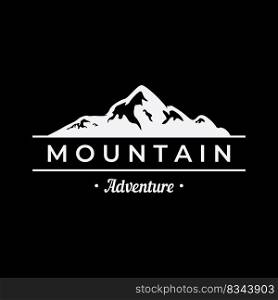 Mountain or mountains silhouette logo.Logos for climbers, photographers, businesses.