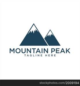 mountain - peak logo vector design template in white background