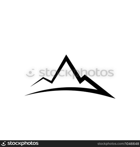 Mountain rock icon