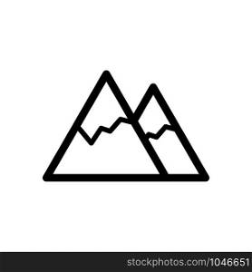 Mountain rock icon