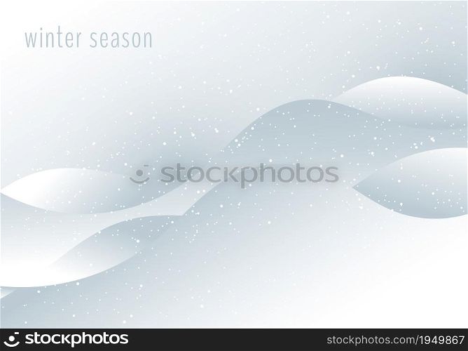 Mountain snow landscape winter season. Chrismas new year. Vector graphic illustration
