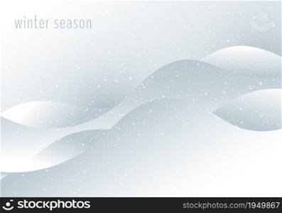 Mountain snow landscape winter season. Chrismas new year. Vector graphic illustration