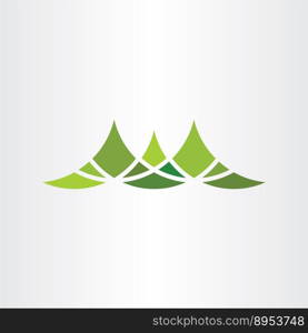 Mountain symbol design element vector image