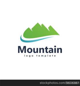 Mountain vector icon design template