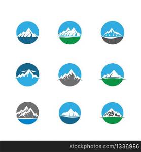 Mountain vector icon illustration design