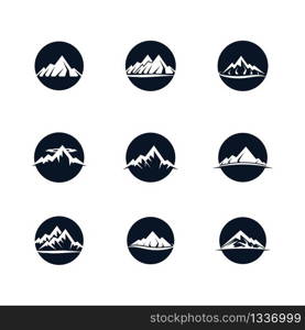 Mountain vector icon illustration design