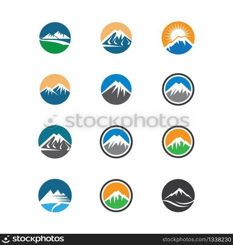 Mountain vector icon illustration design