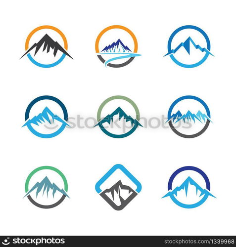 Mountain vector icon illustration design