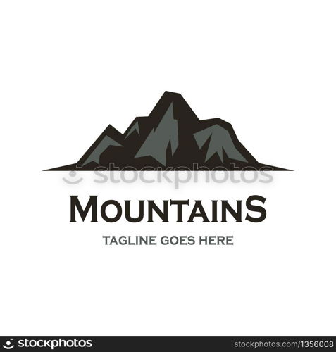 Mountain vector icon illustration design