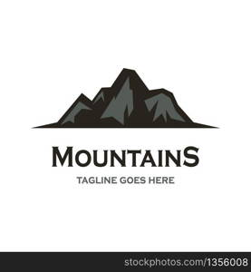 Mountain vector icon illustration design