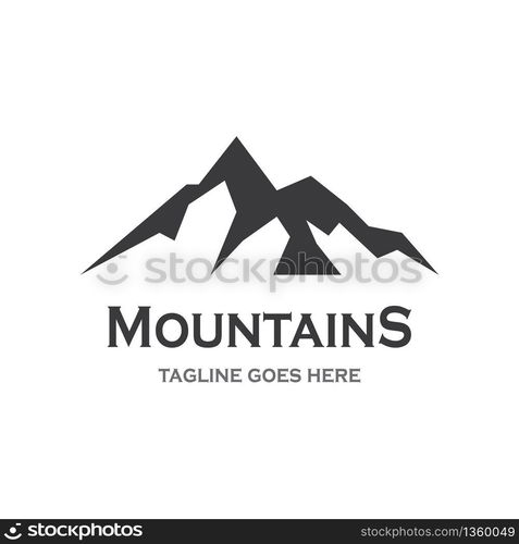 Mountain vector icon illustration design