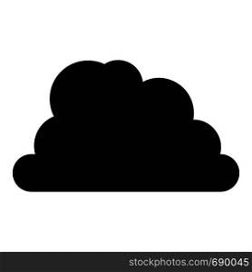 Mountainous cloud icon. Simple illustration of mountainous cloud vector icon for web. Mountainous cloud icon, simple style.
