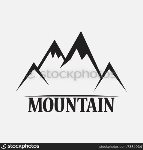 Mountains isolated on a white backgrounds