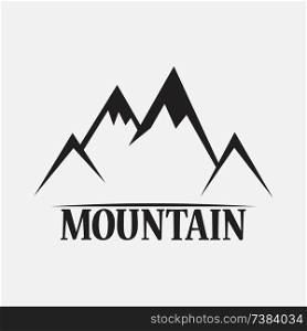 Mountains isolated on a white backgrounds