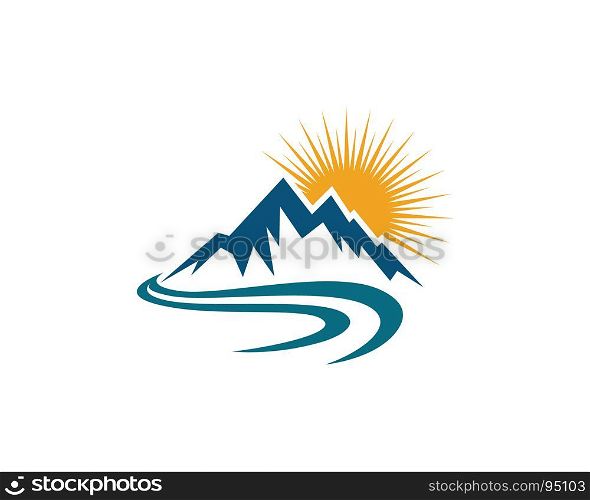 Mountains Logo Template. Mountain icon Logo Business Template Vector