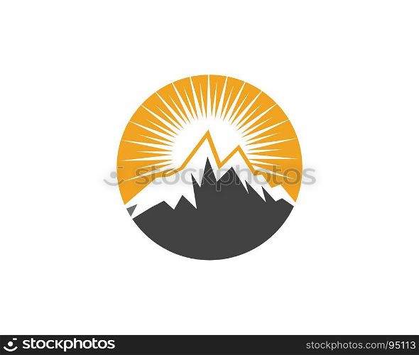 Mountains Logo Template. Mountain icon Logo Business Template Vector