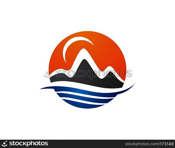 Mountains Logo Template Vector icon. Mountains Logo Template