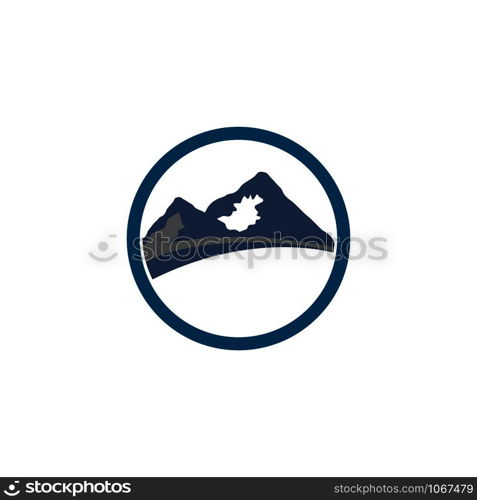 Mountains Logo vectorTemplate illustration