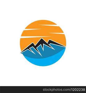 Mountains Logo vectorTemplate illustration