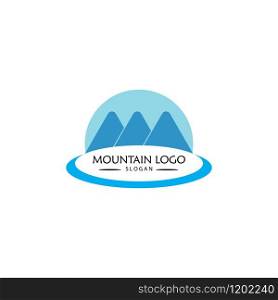 Mountains Logo vectorTemplate illustration