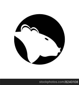 Mouse animal symbol simple icon,illustration design template