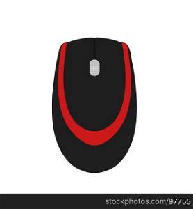 Mouse computer icon vector click illustration. Technology web hand button design symbol PC black