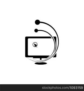 mouse computer logo vector design