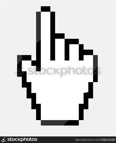 Mouse hand cursor vector illustration