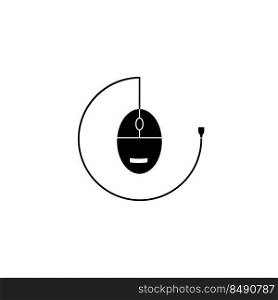 Mouse icon. vector illustration symbol design.