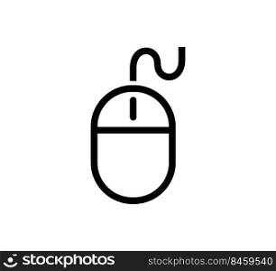 Mouse icon vector logo design template flat style