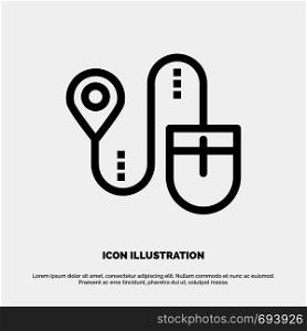 Mouse, Location, Search, Computer Vector Line Icon