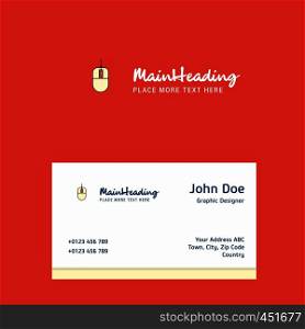 Mouse logo Design with business card template. Elegant corporate identity. - Vector