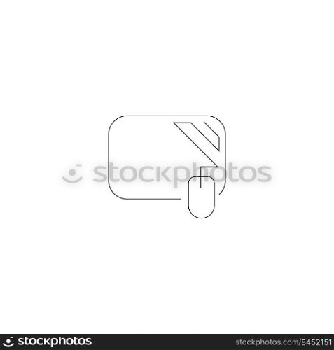 mouse pad icon stock illustration design