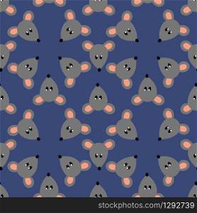 Mouse pattern, illustration, vector on white background.