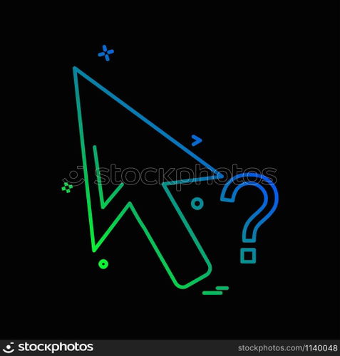 Mouse pointer icon design vector