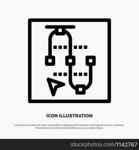 Mouse, Screen, Vector, , Arrow Vector Line Icon