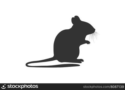 Mouse silhouette icon. Vector illustration desing.