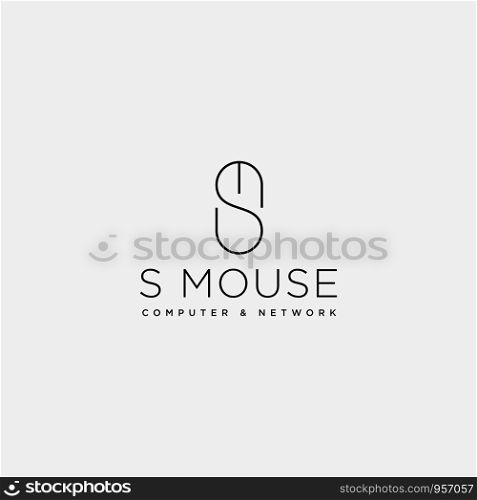 mouse typelogo text logo template vector illustration icon element isolated - vector. mouse typelogo text logo template vector illustration icon element
