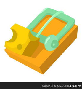 Mousetrap icon. Cartoon illustration of mousetrap vector icon for web. Mousetrap icon, cartoon style