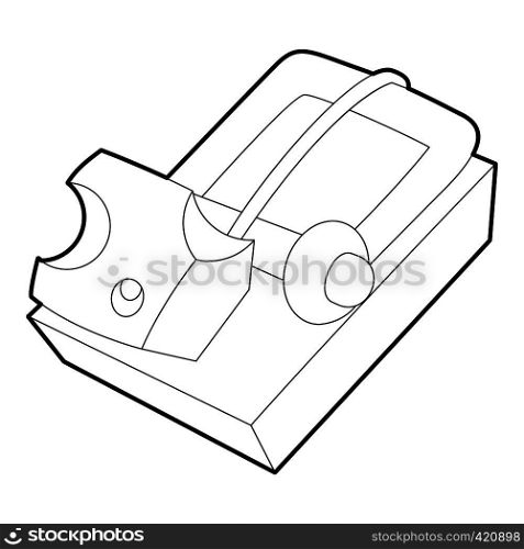 Mousetrap icon. Outline illustration of mousetrap vector icon for web. Mousetrap icon, outline style
