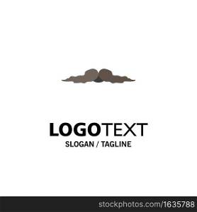 moustache, Hipster, movember, male, men Flat Color Icon Vector