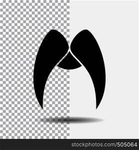 moustache, Hipster, movember, male, men Glyph Icon on Transparent Background. Black Icon. Vector EPS10 Abstract Template background