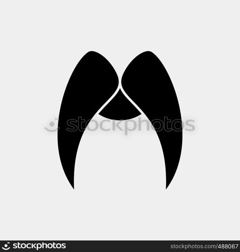 moustache, Hipster, movember, male, men Glyph Icon. Vector isolated illustration. Vector EPS10 Abstract Template background