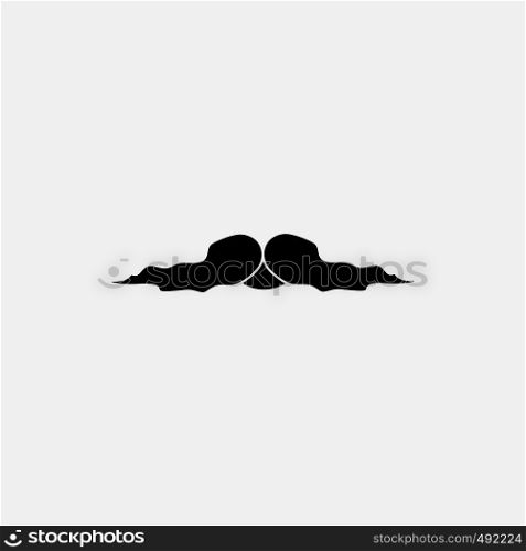 moustache, Hipster, movember, male, men Glyph Icon. Vector isolated illustration. Vector EPS10 Abstract Template background