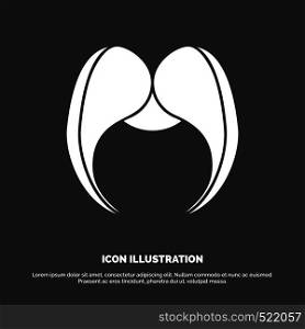 moustache, Hipster, movember, male, men Icon. glyph vector symbol for UI and UX, website or mobile application. Vector EPS10 Abstract Template background